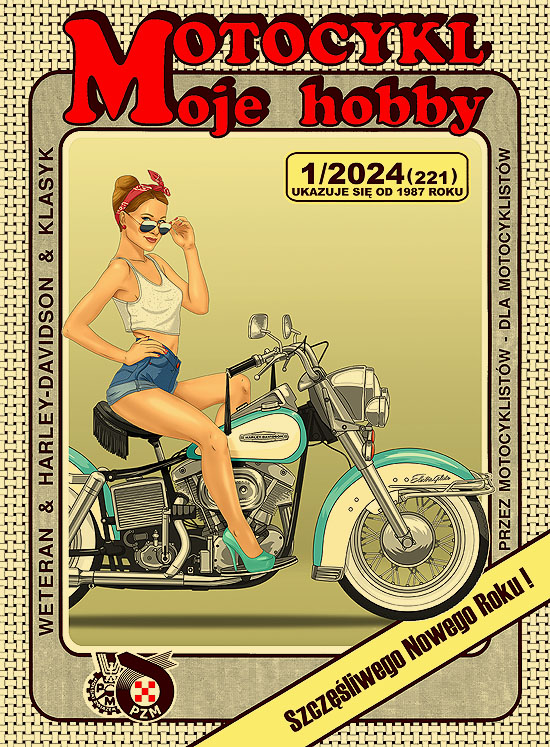 Okładka numeru 1/2024 (221) czasopisma Motocykl Moje Hobby