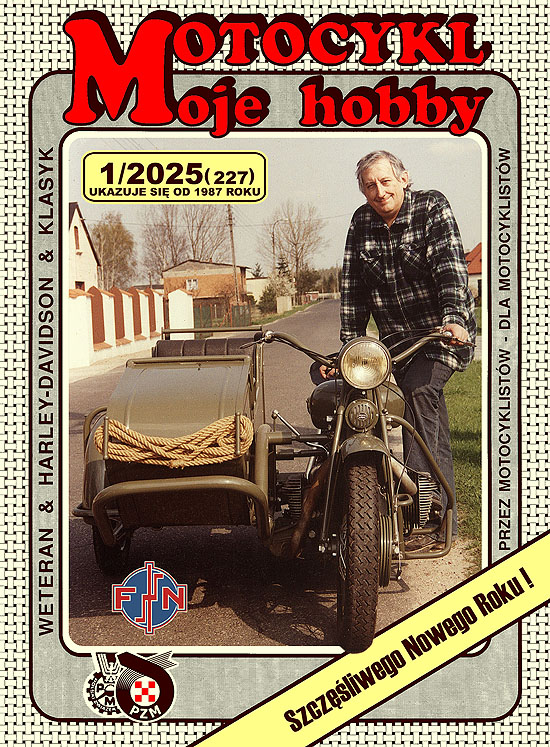 Okładka numeru 1/2025 (227) czasopisma Motocykl Moje Hobby