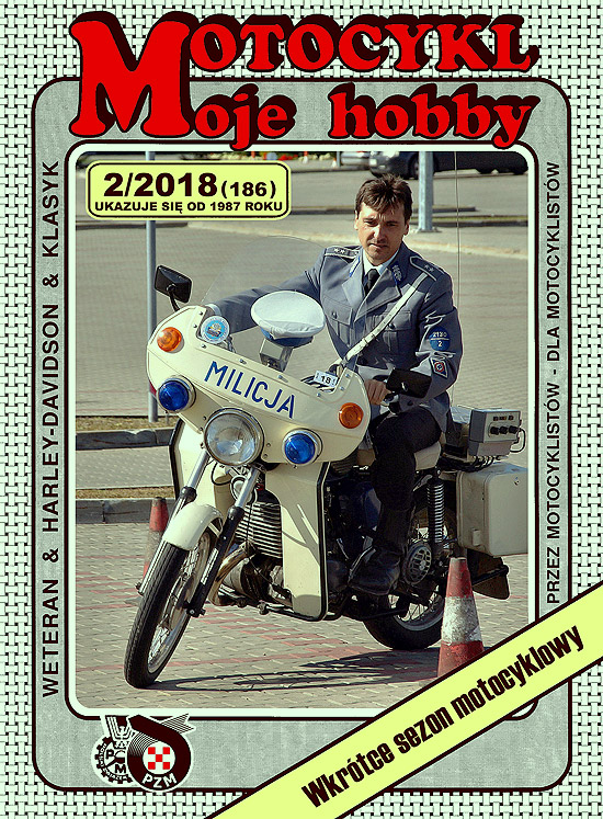 Okładka numeru 2/2018 (186) czasopisma Motocykl Moje Hobby