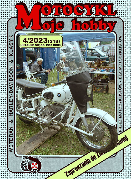 Okładka numeru 4/2023 (218) czasopisma Motocykl Moje Hobby