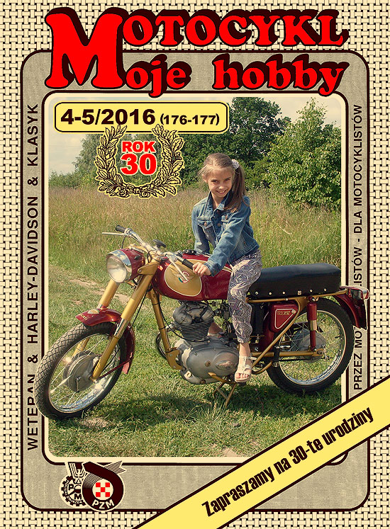 Okładka numeru 4-5/2016 (176-177) czasopisma Motocykl Moje Hobby