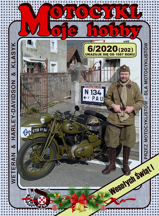 Okładka numeru 6/2020 (202) czasopisma Motocykl Moje Hobby