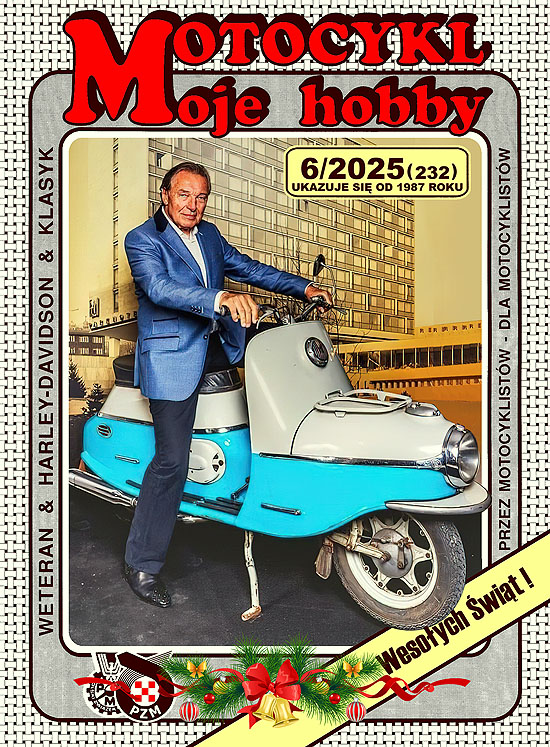 Okładka numeru 6/2025 (232) czasopisma Motocykl Moje Hobby