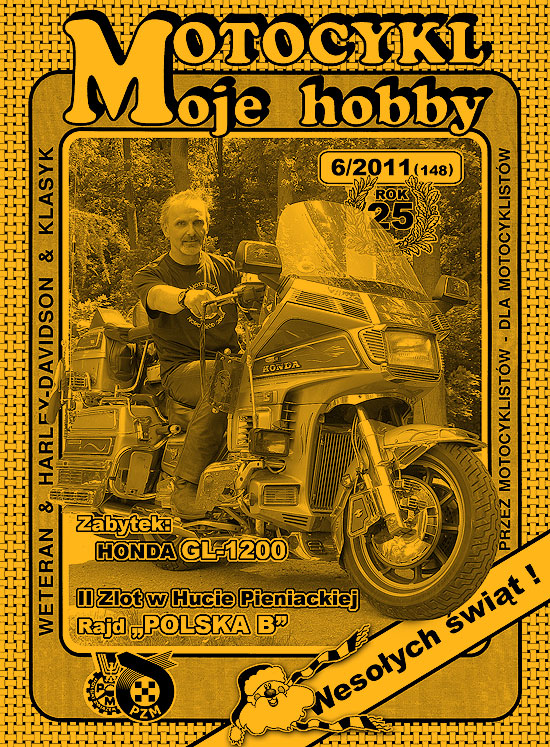Okładka numeru 6/2011 (148) czasopisma Motocykl Moje Hobby